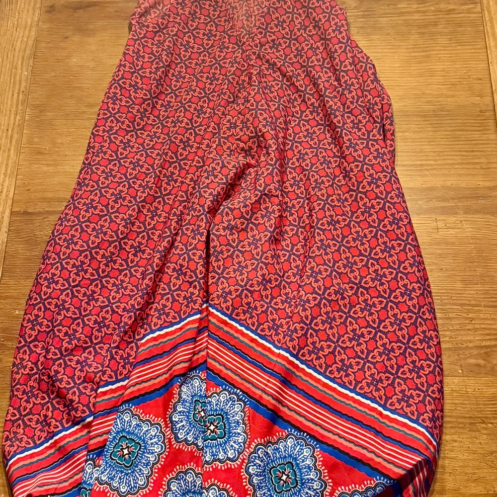 Magic Red and Blue Floral Dress